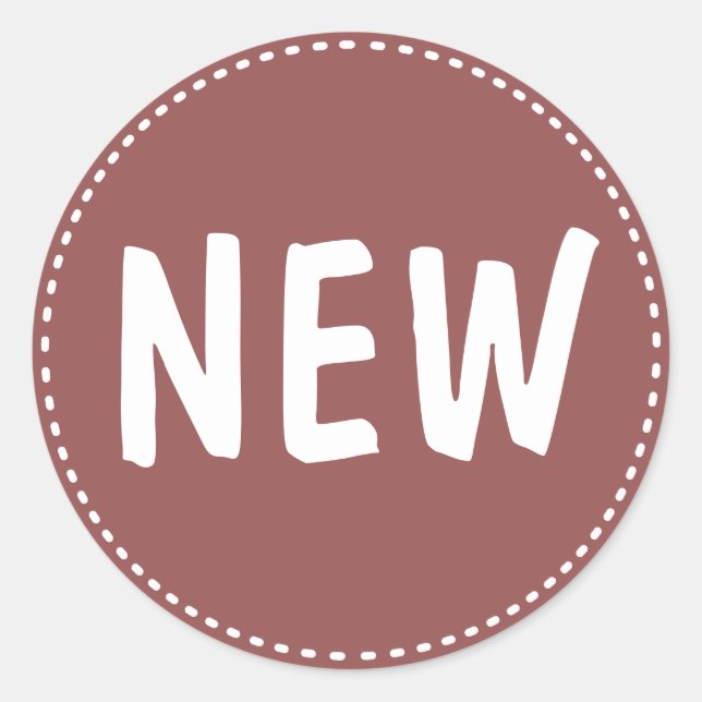 Pegatina Redonda Nuevo producto (Anverso)