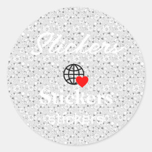 Pegatina Redonda Nuevos Pegatinas personalizados de logotipos de te