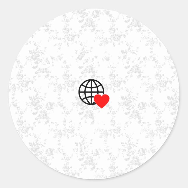 Pegatina Redonda Nuevos Pegatinas personalizados de logotipos de te (Anverso)