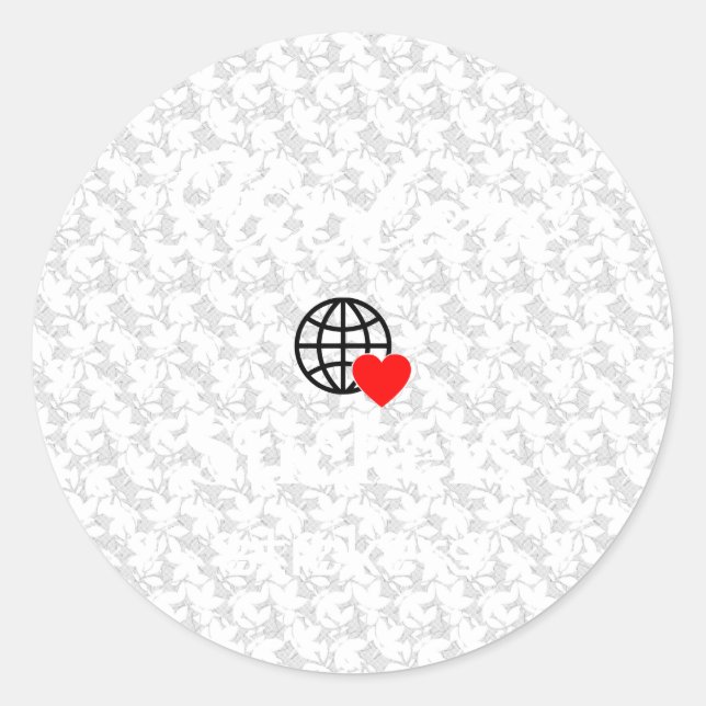 Pegatina Redonda Nuevos Pegatinas personalizados de logotipos de te (Anverso)