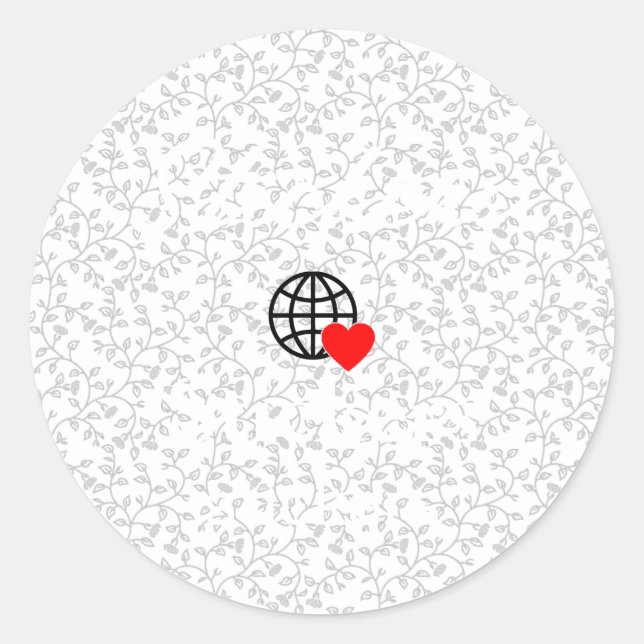 Pegatina Redonda Nuevos Pegatinas personalizados de logotipos de te (Anverso)