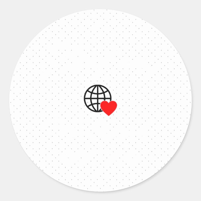 Pegatina Redonda Nuevos Pegatinas personalizados de logotipos de te (Anverso)