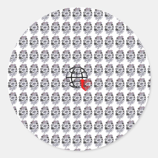 Pegatina Redonda Nuevos Pegatinas personalizados de logotipos de te (Anverso)