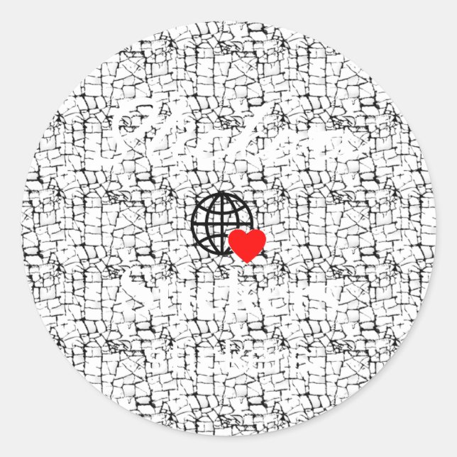 Pegatina Redonda Nuevos Pegatinas personalizados de logotipos de te (Anverso)