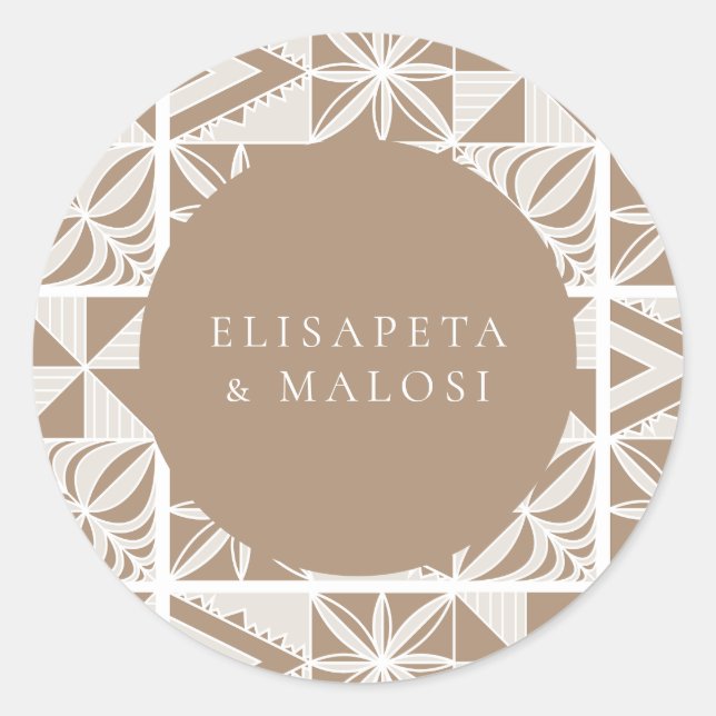 Pegatina Redonda Nuku'alofa (Anverso)