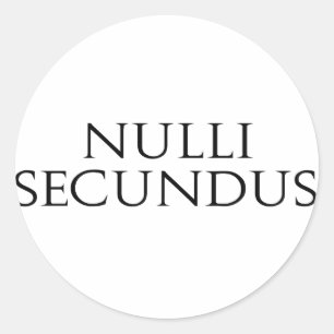 Pegatina Redonda Nulli Secundus