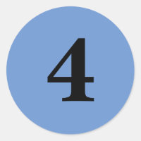 Número Cuatro suministros de planificación simple 