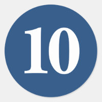 Número Diez suministros de planificación simple 10