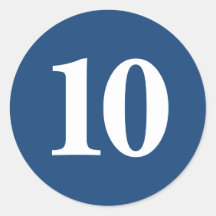 Número Diez suministros de planificación simple 10