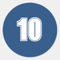 Número Diez suministros de planificación simple 10