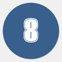 Número ocho suministros de planificación simple 8 