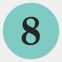 Número ocho suministros de planificación simple 8
