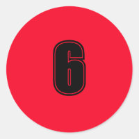 Número seis suministros de planificación simple 6