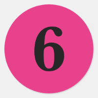 Número seis suministros de planificación simple 6 