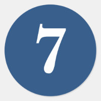Número Siete suministros de planificación simple 7