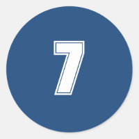 Número Siete suministros de planificación simple 7