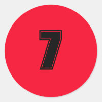 Número Siete suministros de planificación simple 7