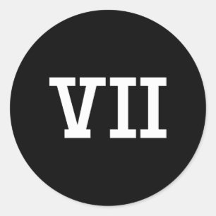 Pegatina Redonda Números De Ro De 70 Antiguos