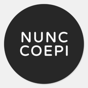 Pegatina Redonda Nunc Copine Wordmark