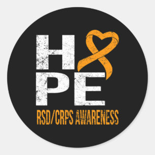 PEGATINA REDONDA NUNCA NUNCA DEJEN DE SER CONSCIENTES DE ESPERANZA