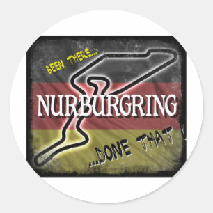 Pegatina Redonda Nurburgring - estado That.jpg allí hecho