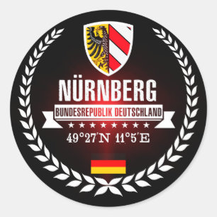 Pegatina Redonda Nuremberg