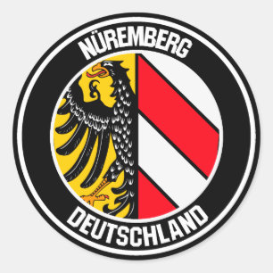 Pegatina Redonda Núremberg Round Emblem