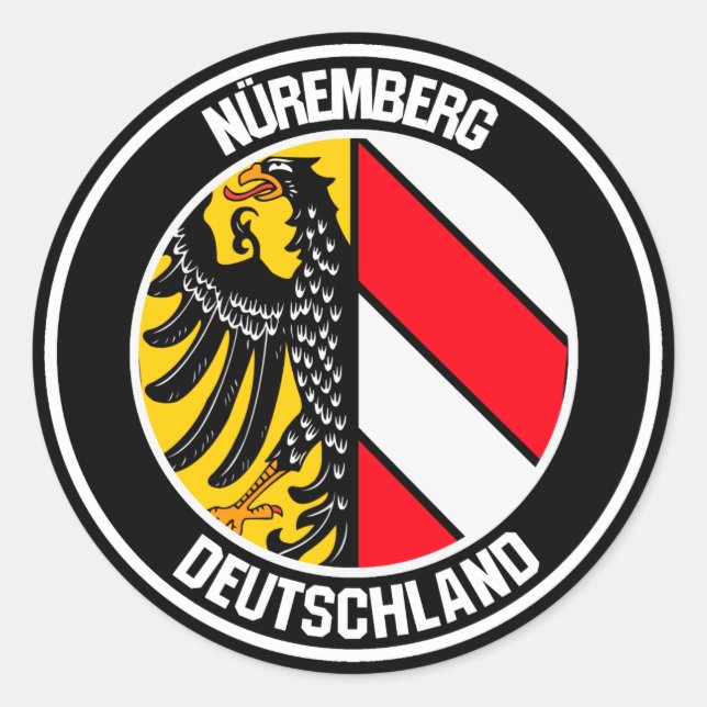Pegatina Redonda Núremberg Round Emblem (Anverso)