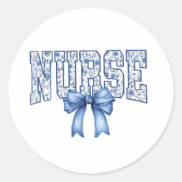 Pegatina Redonda Nurse Stickers