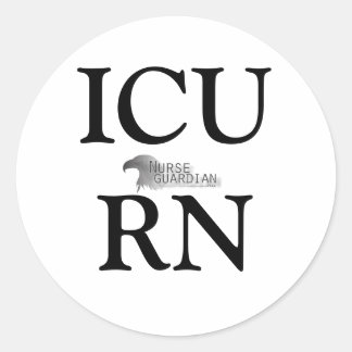 Pegatina Redonda Nurseguardianlogo, ICURN