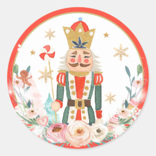 Pegatina Redonda Nutcracker Cumpleaños Sugar Plum Tierra De Hadas D