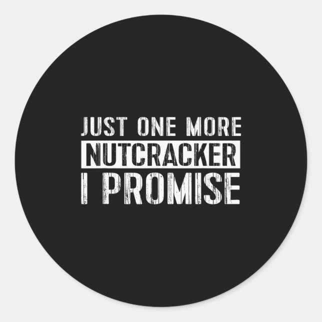 Pegatina Redonda Nutcracker Gift Nutcracker Christmas Holiday  (Anverso)
