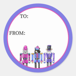 Pegatina Redonda Nutcracker Pets