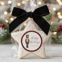 Nutcracker Watercolor Christmas Holiday Red