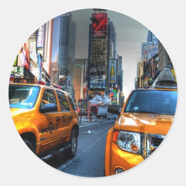 PEGATINA REDONDA NYC (Anverso)