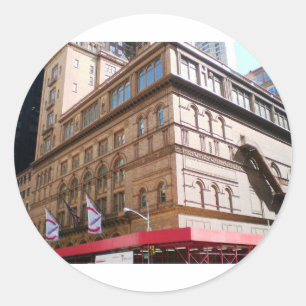 Pegatina Redonda NYC Carnegie Hall