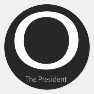 PEGATINA REDONDA O AL PRESIDENTE