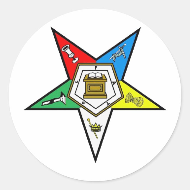 PEGATINA REDONDA O.E.S. (Anverso)