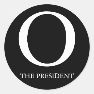 PEGATINA REDONDA O: EL PRESIDENTE