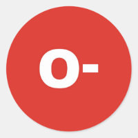 O- Tipo de sangre / Grupo Rh (Rhesus) Negativo