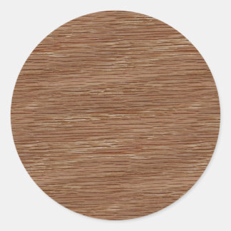 Pegatina Redonda Oak Wood Grain Look