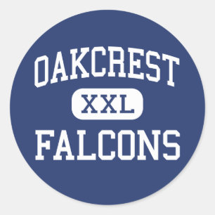 Pegatina Redonda Oakcrest - Falcons - High - Mays Landing
