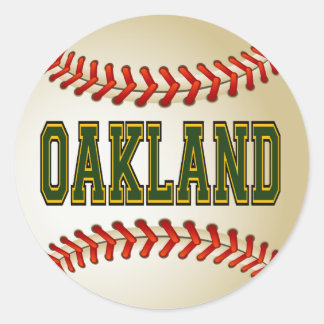 PEGATINA REDONDA OAKLAND BASEBALL