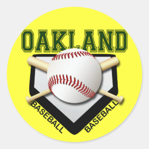 PEGATINA REDONDA OAKLAND BASEBALL
