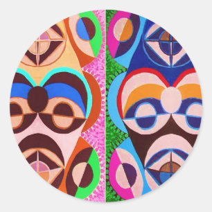 Pegatina Redonda ¡Obama - podemos hacerlo!! ¡Ejercite su