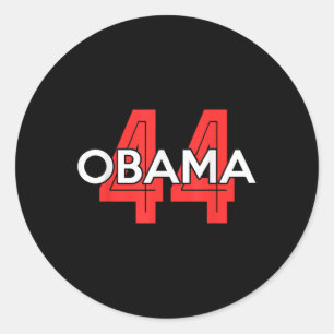 Pegatina Redonda Obama sigue siendo mi presidente 44