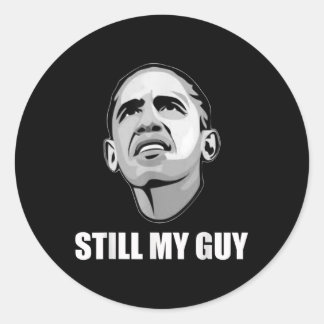 Pegatina Redonda Obama, Todavía Mis Esposos Hombres, Mujeres Y Niño