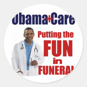 Pegatina Redonda ObamaCare