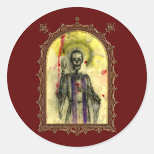Pegatina Redonda Obispo de los azules del vudú