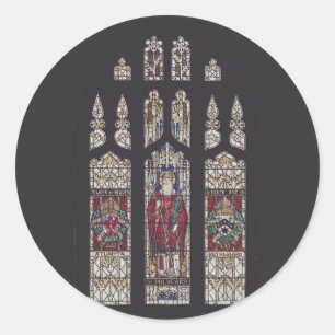 Pegatina Redonda Obispo de Smyrna